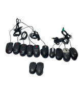 LOT of 12 Dell Lenovo HP Logitech Computer Wired USB / Wireless Optical ... - $54.45