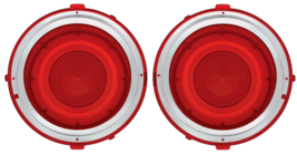 United Pacific Right and Left Hand Tail Light Lens Set 1970-1973 Chevy Camaro - £46.59 GBP