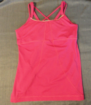 Adidas Womens Gym Athletic Top Shirt Sexy Spaghetti Straps Pink Womens Large - £14.84 GBP