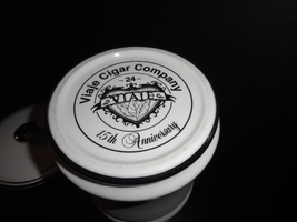 Viaje 15th Anniversary Silver Cigar Ceramic Jar Only ( NO CIGARS )NIB  image 4