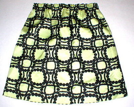 New Womens 2 NWT Italy Designer Marni Skirt 38 Yellow Black Polka Dots Knee - £428.98 GBP