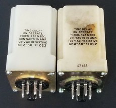 Lot Of 2 Amf Potter &amp; Brumfield CKA-38-71022 Time Delay Relay, 120V, CKA3871022 - £20.68 GBP