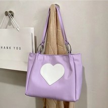 Harajuku Kawaii Shoulder Bag Women Japanese Cute Heart Lolita Tote Bag Ladies Ha - £30.13 GBP