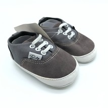 Baby Boys Girls Slip On Sneakers Faux Suede Gray Size 2 6-12 Months - £7.76 GBP