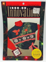 Vintage 1993 Iron-On Innovations Christmas Kit Snowflakes, Cardinal, Poinsettia - £5.51 GBP