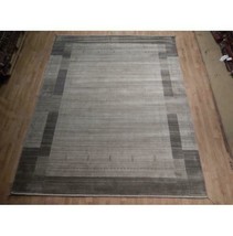 8x10 Simple and rich Gray Loom Knotted Viscose Wool Blend Modern Rug B-74541 - £3,714.64 GBP