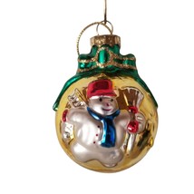 Christmas Ornament Hand Blown Glass Snowman Thomas Pacconi Classics 2003 - £15.93 GBP