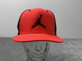 Nike Jordan Hat Cap Snap Back Black Orange Flight Basketball Mens Jumpma... - $24.74