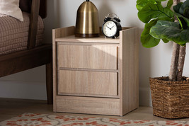 Lesia Oak 1-Door Nightstand - $797.19 MXN