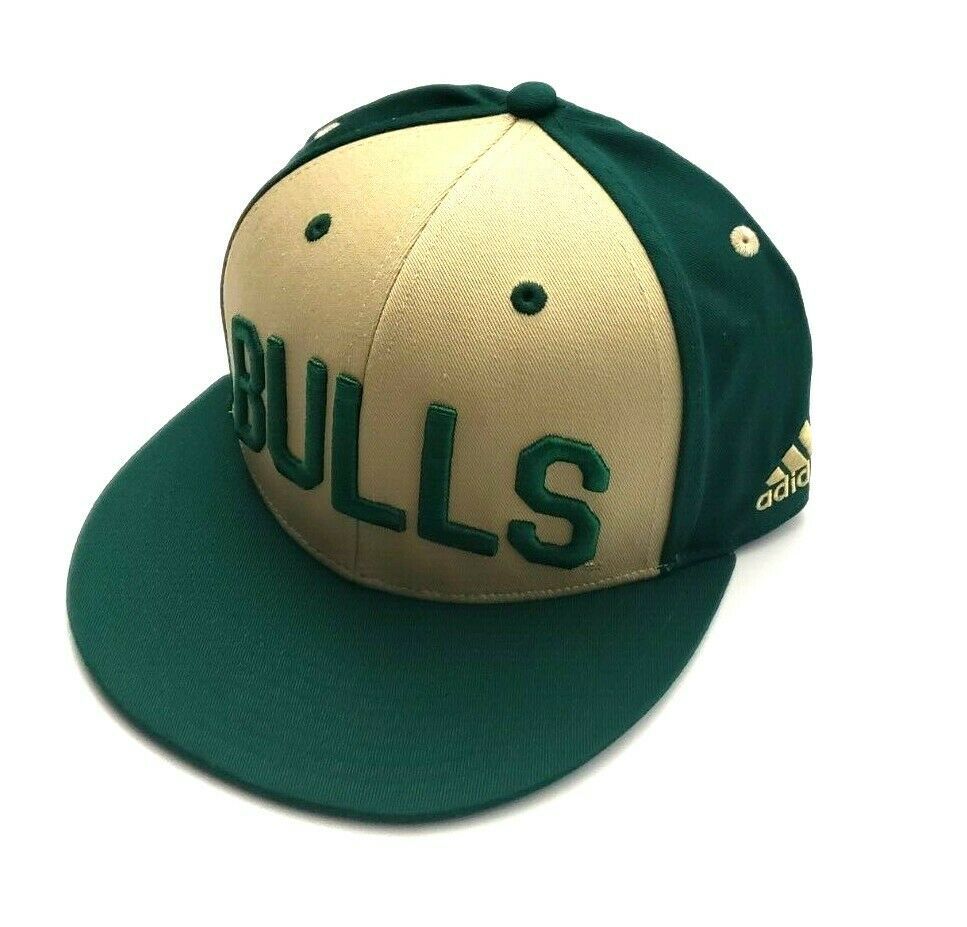 Adidas South Florida Bulls NCAA Adjustable Snapback Hat Green/Sand Size OSFM - $33.00