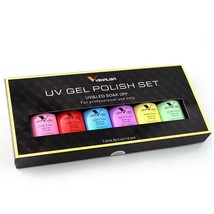 Venalisa 7.5ml 6pcs Uv Gel Nail Polish Uv&Led Saok Off Nail Art Diy Uv Color Gel - $32.99