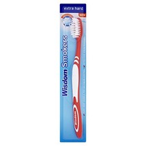 6X Wisdom Smokers Extra Hard Brush Toothbrush (Previously Addis) by Wisdom - £5.33 GBP