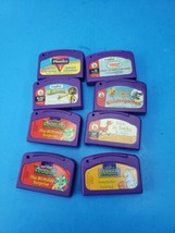 Lot of 8 LeapFrog LeapPad Leapster Educational Purple Video Game Cartridges A - $24.74