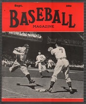 Baseball Magazine 9/1938-Ernie Lombardi-Hank Greenberg-Stratton- MLB-pix-info-FN - £86.84 GBP
