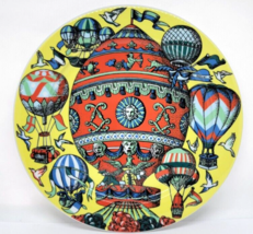 BOPLA Switzerland Dinner Plate 11&quot; Hot Air Balloons  Yellow VOYAGER Series - $59.00