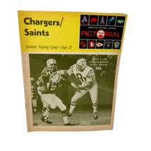 VTG  San Diego Chargers vs New Orleans Saints Program AFL August 9, 1969... - $148.49