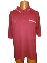 FSU Florida State Seminoles Nike Polo Golf Shirt Men&#39;s Maroon Extra Large XL - £18.38 GBP