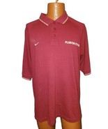 FSU Florida State Seminoles Nike Polo Golf Shirt Men&#39;s Maroon Extra Larg... - £18.16 GBP
