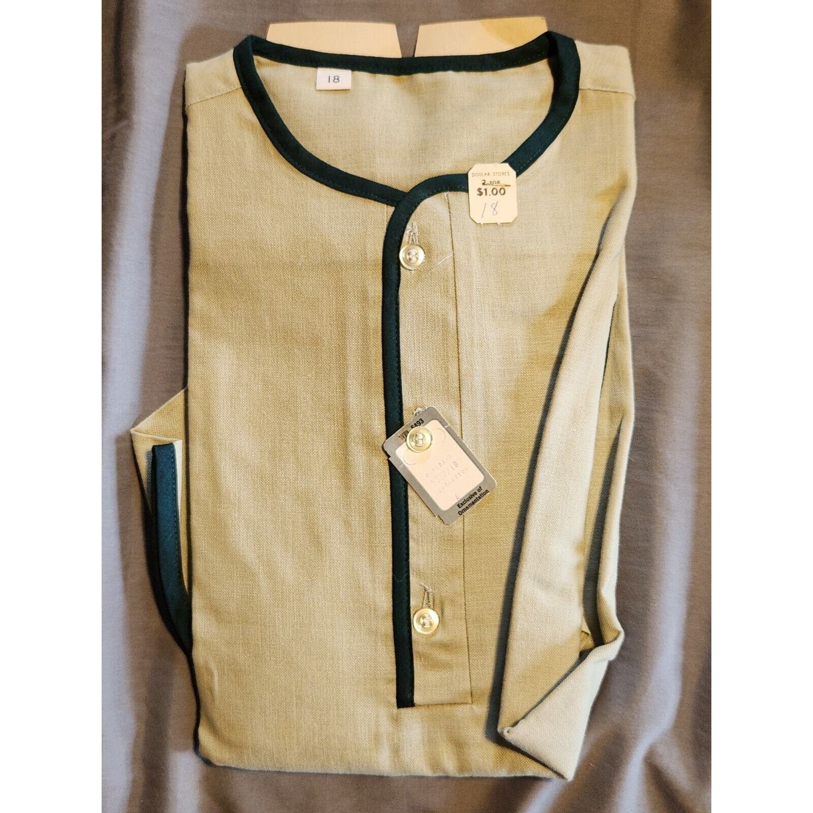 Washington DEE CEE shirt 1950&#39;s or older NOS size 18 still has pins neve... - £70.02 GBP