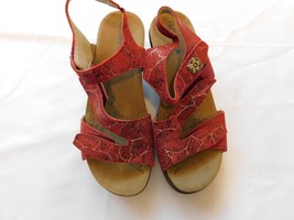 Romika Women&#39;s Ladies Shoes Sandals Red Brown Size 37 EU 6-6.5 US Pre-owned - $89.09