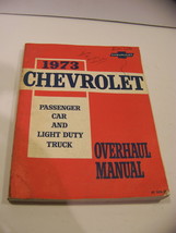 1973 Chevrolet Passenger Car Light Duty Truck Overhaul Manual Camaro Corvette - $35.99