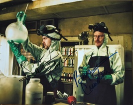 Breaking Bad Cast Signed Photo X2 - Aaron Paul, Bryan Cranston w/COA - £262.98 GBP