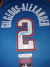 MVP Shai Gilgeous-Alexander AUTO SIGNED OKC Thunder Blue Swingman Jersey... - $593.01