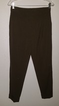 Banana Republic Brown Cuffed Pants Cropped Capri Size 2 Career Pleated Skinny - £15.54 GBP