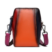 Fashion Panelled Crossbody Bags for Women  Leather   Bag Designer Ladies Mobile  - £142.06 GBP