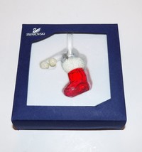 Darling Swarovski Crystal Santa&#39;s Stocking #0944872 Christmas Ornament In Box - £59.34 GBP