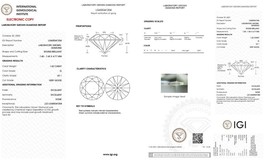 Lab Grown Diamond 1.62 CARET STONE- ROUND SHAPE  -VS1 -G COLOUR - IGI CE... - £293.38 GBP