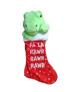 Holiday Time 21 Inch Animated Singing Dinosaur Plush Christmas Stocking - $18.46