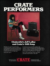 Cinderella band Jeff LaBar 1989 Crate G60 Guitar Amp ad 8 x 11 advertisement - £3.38 GBP