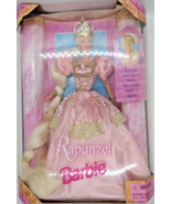 New In Box 1997 Rapunzel Barbie Pink Dress Crown Extra Long Hair Mattel # 17646 - $49.49