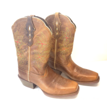 JUSTIN Tan Jungle Fever L9750 Cowboy Cowgirl Western size 9 1/5 B Boots - £71.21 GBP