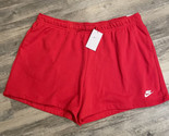 Nike Sportswear Club Fleece Terry Shorts Women’s XXL Red CU8600-657 New - $28.05