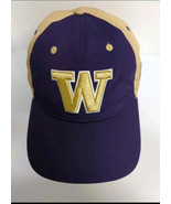 University of Washington Cap Hat Huskies Dawgs L/XL Collegiate Gold W Pu... - $22.28