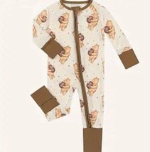 NEW Winnie the Pooh Baby Boy Girls Bamboo Long Sleeve Romper Jumpsuit - £9.71 GBP