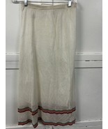 Pierre Cardin Knit Maxi Skirt Cream Stripe Hem Viscose Blend - Size 8 - ... - €38,38 EUR