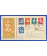 ZAYIX 1958 Netherlands B326-B330 / Mi 723-727 / NVPH E36 FDC children pl... - $14.75
