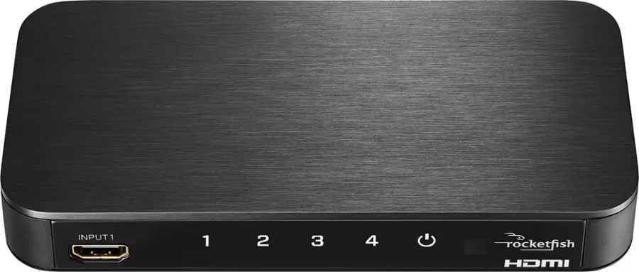 Rocketfish 4-Port 4K 60Hz HDMI Switch Box Black - $70.00