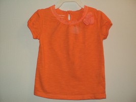Wonder Kids Girls Size 3 T Shirt Top Orange Short Sleeves - £6.20 GBP