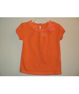 Wonder Kids Girls Size 3 T Shirt Top Orange Short Sleeves - £6.20 GBP