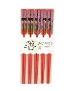 10 (5 Pairs) Chopsticks W. Japanese Geisha Painting - $3.39