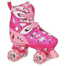 500 Adjustable Girls Roller Skates Medium (3-6) Hearts - £97.53 GBP