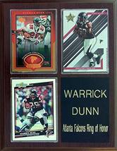 Frames, Plaques and More Warrick Dunn Atlanta Falcons 3-Card 7x9 Plaque - £15.44 GBP
