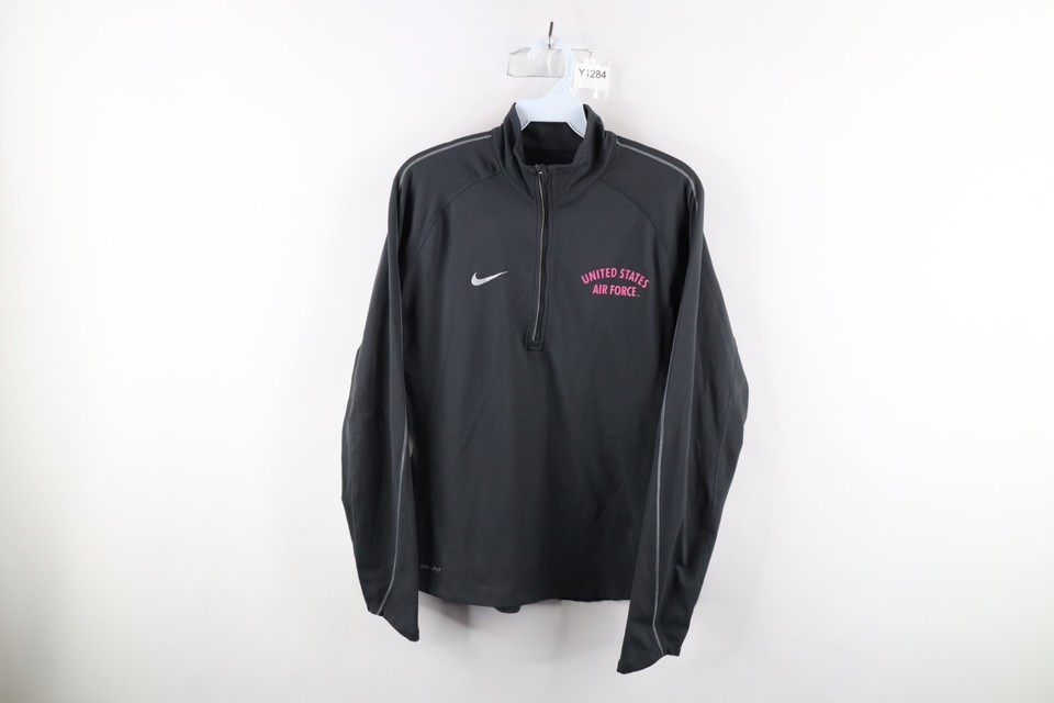Nike Womens Medium Spell Out United States Air Force Half Zip Pullover T... - $33.62