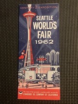 Seattle World&#39;s Fair 1962 Chevron Standard Oil Map of Fairgrounds Petrol... - $165.82 MXN