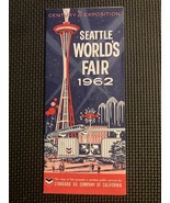 Seattle World&#39;s Fair 1962 Chevron Standard Oil Map of Fairgrounds Petrol... - $166.84 MXN