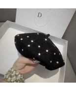 Rhinestone Hat Beret Black Unisex Winter Fashion Soft Warm Beenie One Si... - $20.56